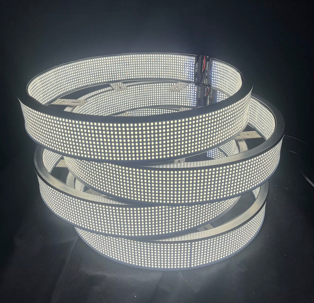 15" 17" 20" Double Sided 10 row Pure White Color Wheel Light (set of 4)