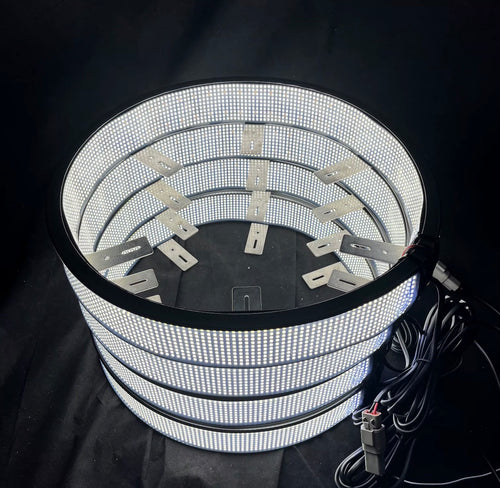 15" 17" 20" Double Sided 10 row Pure White Color Wheel Light (set of 4)