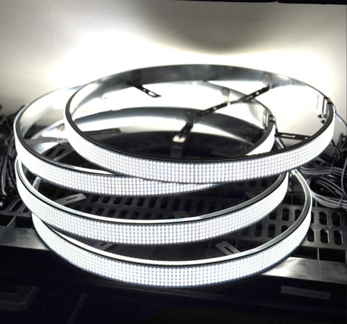 17-Inch 5-Row White Wheel Lights (set of 4)