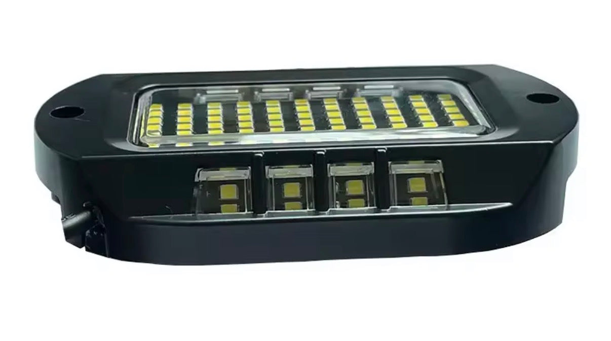 48 led pure white rock light (8 rock lights)