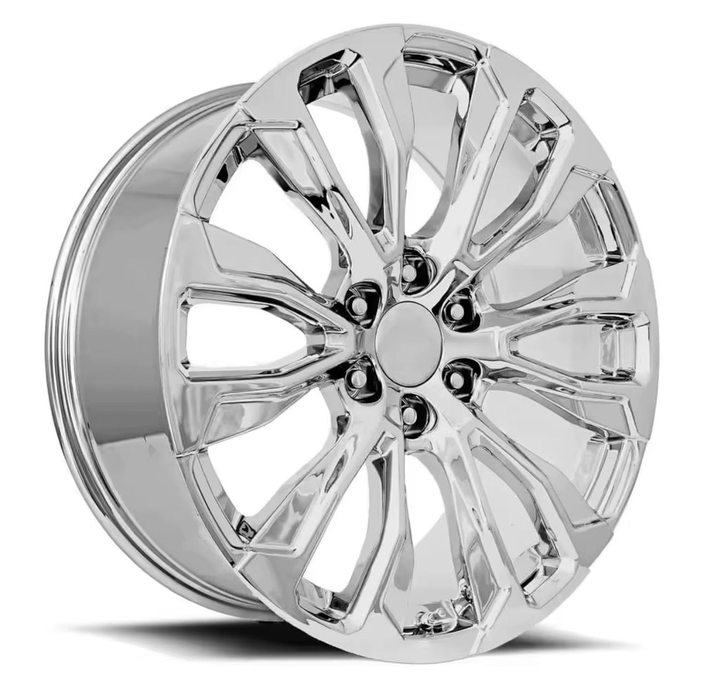 Custom Chrome Wheels 20 22 24 26 Inch Forged Wheels Monoblock Forged Rims 6x5.5 6x139.7 (set of 4)